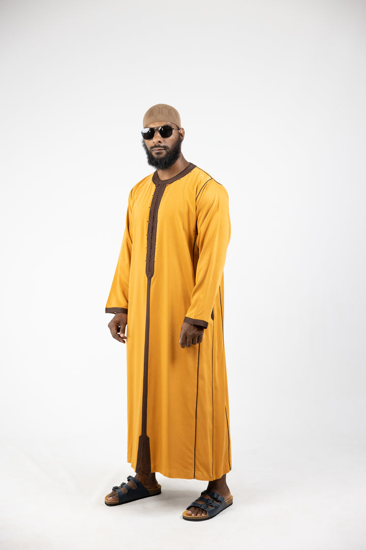 Caftan Men Fes Classic Tan Brown