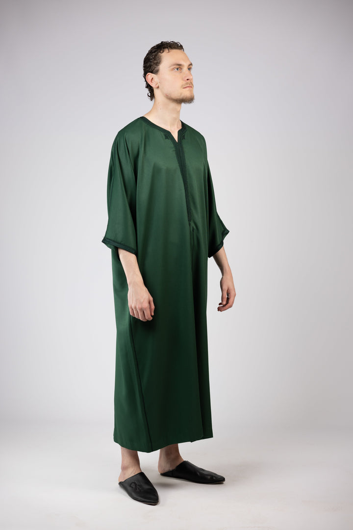Gandora Gabardine Dark Green Side Shot 1